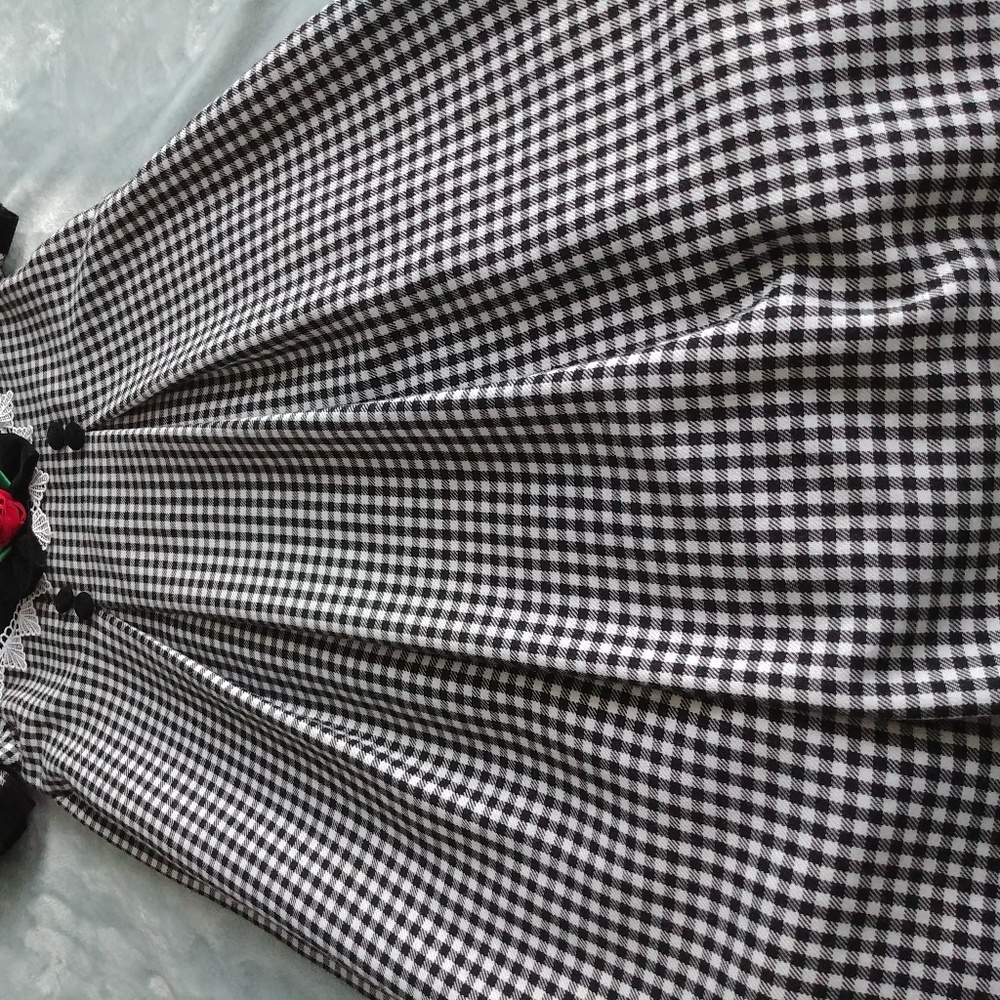 | Checkered Formal Dress | 008 | - Picture 4 of 8